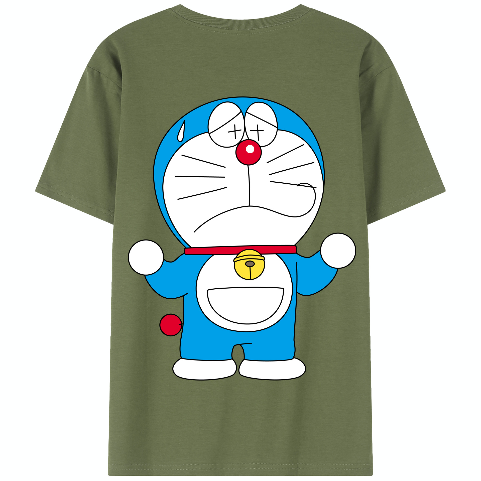 （画像用） ドラえもん Doraemon 綿100％半袖Tシャツ（背面プリント）